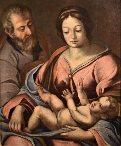 "Holy Family" Emiliano-Romagna school of the 17th century
